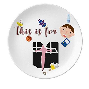 Imagem de China Sports Anéis de Ginástica Olímpicos Prato de Porcelana Jantar Prato Redondo Masculino