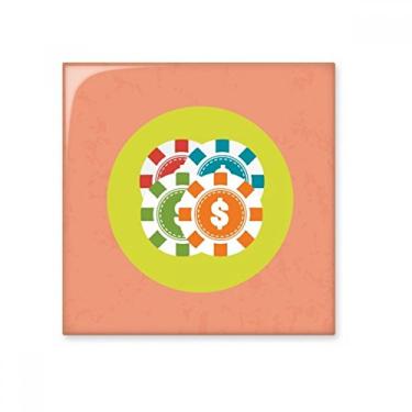 Imagem de Chips Casino Desenho Ilustração Azulejo de Cerâmica Brilhante Decalque Pedra Adorna de Tijolos Vitrificados