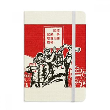 Imagem de Livro Papel, Presidente Vermelho Mao Masses, Caderno de Tecido Capa Rígida, Diário Clássico A5