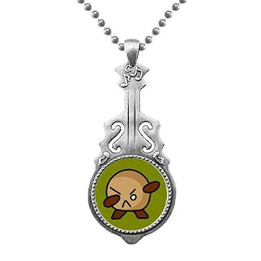 Imagem de OFFbb-USA Pedra de madeira Angry Body Art Deco Presente Fashion Pingente Joias Música Torque Hangtag