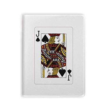 Imagem de Caderno de cartas Spade J com estampa de chiclete, capa macia, diário