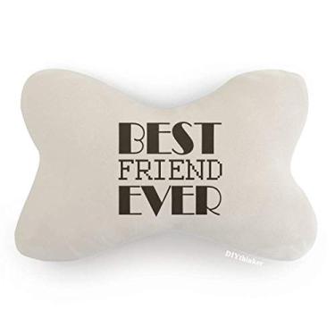 Imagem de DIYthinker Almofada para decoração de pescoço com citação Best Friend Ever