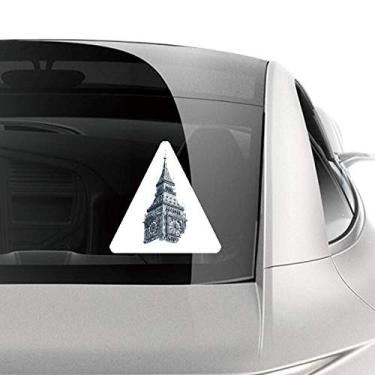 Imagem de DIYthinker Adesivo Bell Tower para carro com desenho de marco de motocicleta e bicicleta