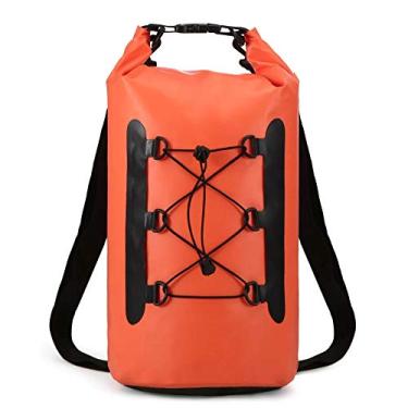Imagem de C/H Mochila impermeável de 15 litros. Mantém o equipamento seco para caiaque, rafting, passeios de barco, natação, acampamento, caminhada, praia, pesca