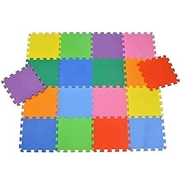 Imagem de Tapete em Eva Colorido e Decorativo Liso com 36 Placas, Nig Brinquedos