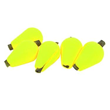 Imagem de Voluxe Float Foam Tear Drop, Indicador de espuma de gota de lágrima, fácil de carregar para acessórios de pesca ao ar livre (amarelo fluorescente)
