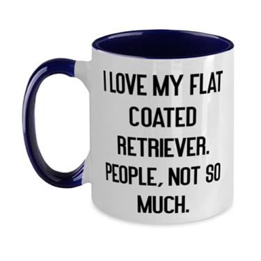 Imagem de para cachorro Retriever com revestimento plano, I Love My Flat Coated Retriever People, Flat Coated Retriever Dog Two Tone 325 ml From Friends