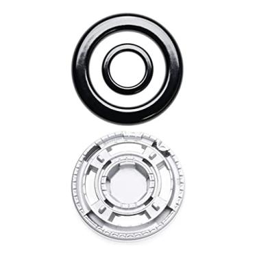 Imagem de Kit Coroa Quadrichama + Tampas Para Fogão Brastemp Bdt85ae