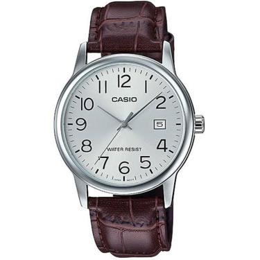 Imagem de Relógio CASIO feminino analógico couro LTP-V002L-7B2UDF