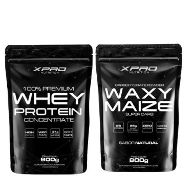 Imagem de Combo X-Pro Nutrition com Waxy Maize- 800 g + 100% Whey Protein - 900g