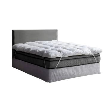 Imagem de Pillow Top Protetor De Colchão Cama Casal Queen Size Branco