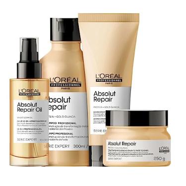 Imagem de Kit de Tratamento Completo Loreal Professionnel Absolut Repair Gold Quinoa + Protein Pequeno
