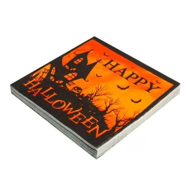 Imagem de Guardanapo de Papel Estampado Happy Halloween - 20 Unidades