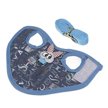 Imagem de Roupas para pequenos animais, roupas confortáveis ​​de chinchila Corda de tração Mantenha aquecido e respirável Design dividido para hamsters para pequenos animais para furões(M)