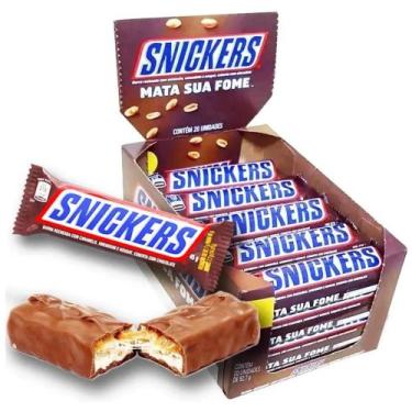 Imagem de Chocolate Snickers Caixa 900Gr Com Aprox.20 Uni De 45Gr Cada. - Mars