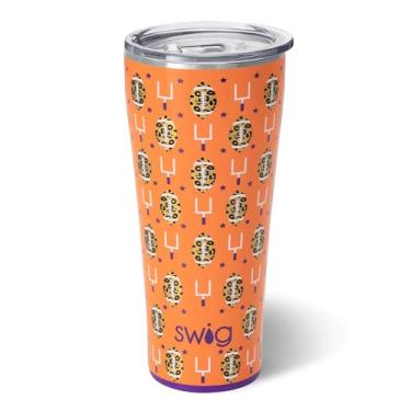 Imagem de Swig Life Copo XL de 946 ml, copo de caf isolado com tampa, compat vel com suporte de copo, seguro para lava-lou as, a o inoxid vel, canecas de viagem extra grandes isoladas para bebidas quentes e