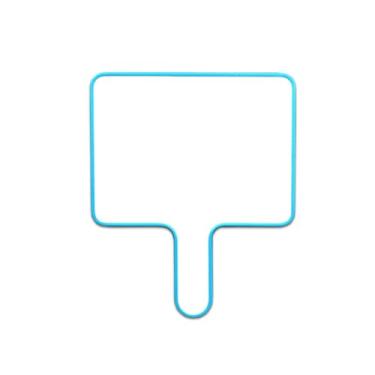 Imagem de Quadro de giz ao ar livre pequeno quadro branco quadro branco pano seco quadros brancos borrachas apagáveis bloco de escrita portátil (azul, 15 x 20 cm)