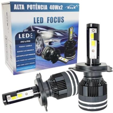 Imagem de Kit Ultra Led 80W H4 Focus RayX 12000 Lumens 6000K