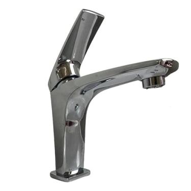 Imagem de Torneira Bica Baixa Pia Banheiro Misturador Monocomando Cuba Lavatorio Luxo Cromado Hd308c