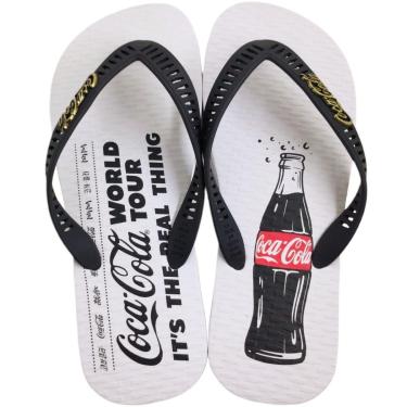 Imagem de Chinelo de Dedo Masculino Casual Dia a Dia Borracha Coca Cola Elton Cc4166-Masculino