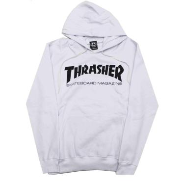 Imagem de Moletom Thrasher Magazine Canguru Skate Mag - Branco-Masculino