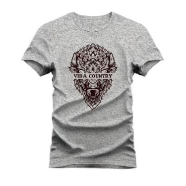 Imagem de Camiseta Plus Size Estampada 100% Algodão Unissex T-shirt Confortável Vida Coutry Animal-Unissex