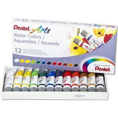 Imagem de Pentel Water Colors - Tinta Aquarela Tubo - 12 Cores Wfrs-2