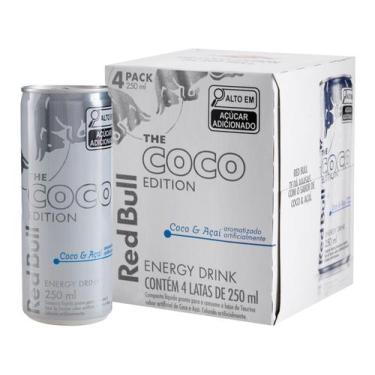 Imagem de Bebida Energética Red Bull Coco E Açaí - 250ml 4 Unidades