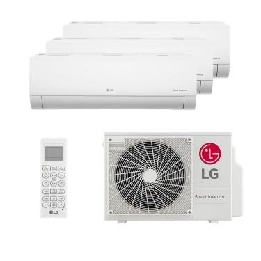Imagem de Ar Condicionado Multi Split Inverter LG Hw 24.000 Btus (3x Evap 9.000) Quente/frio 220V Monofásico 