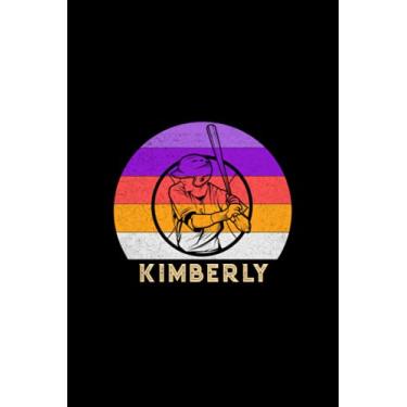 Imagem de Kimberly Name Gift Personalized Baseball Notebook Planner, Daily Journal for Sport Lovers: 6x9 inch, Diary, A5, 120 Pages, Journal, Mom, Life, Meal, 5.24 x 22.86 cm, Work List
