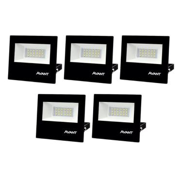 Imagem de Refletor Led Avant 30w Luz Verde Bivolt Preto 5 Unidades