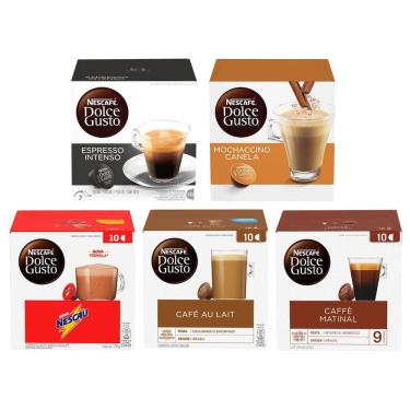 Imagem de Kit Nescafé Dolce Gusto 5 Sabores 50 Cápsulas Nestlé