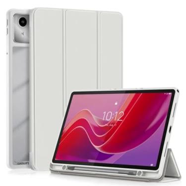 Imagem de Waillynice Capa para tablet Lenovo Tab M11 com suporte dobrável de acrílico TPU para XiaoxinPad Xiaoxin Pad 2024 capa 28 polegadas (cinza, Xiaoxin Pad 2024)