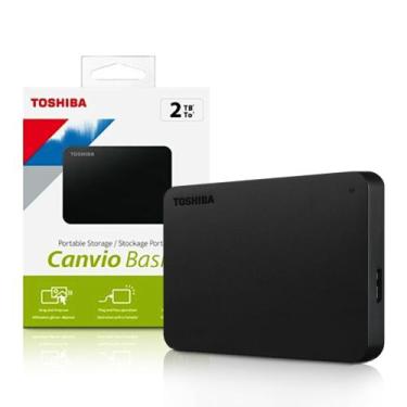 Imagem de Hd Externo 2tb 2,5 Usb 3.0 Canvio Basics HDTB520XK3AA  Toshiba