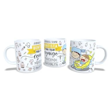 Imagem de Canecas de Porcelana Branca Personalizadas Profissões 3 (Dentista5)