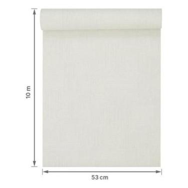Imagem de Papel De Parede Importado Vinílico Bege - 53Cm - Rende 10M - Importway