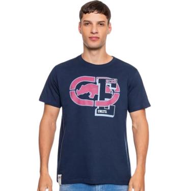 Imagem de Camiseta Masculina Ecko College Marinho Navy Hipnose J910A