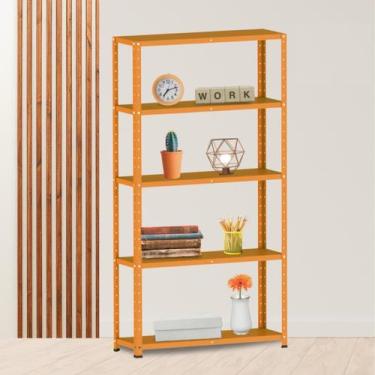 Imagem de Estante para Livros com Estrutura Metálica 5 Prateleiras - Pandin Móve