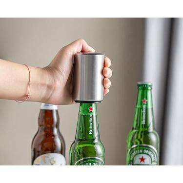 Imagem de Abridor De Garrafa Automático Magnético Cerveja Refri Inox - ABRIDORES