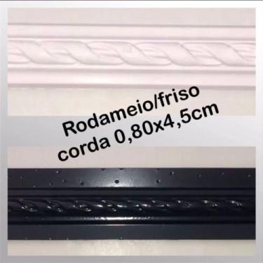 Imagem de 1 Forma Rodameio/Boiserie em ABS - Modelo Corda 0,80x4,5cm - Farias Mo