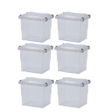 Imagem de Kit 6 Caixa Organizadora Pratic Box 3 Litros Com Travas - Paramount