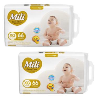 Imagem de Kit C2 Fralda Love & Care Premium XG C66 - Mili - MILI S/A