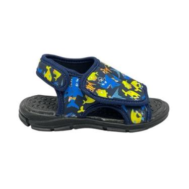 Imagem de Sandália Papete Infantil - Conforto e Laço - tiras autocolantes - Leve