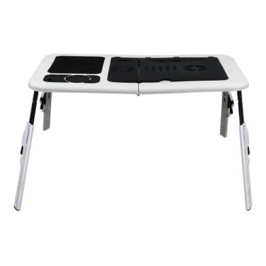 Imagem de Mesa Notebook Suporte Dobrável 2 Coolers Sensor Touch Mouse - JFAN