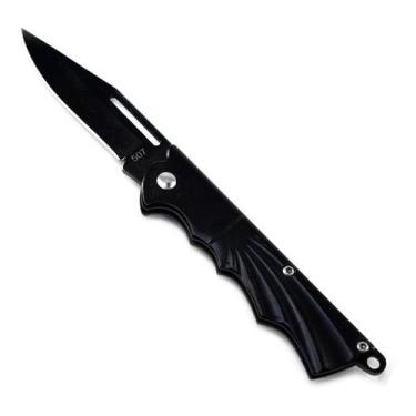 Imagem de Canivete Camping Pesca Uso Geral 15,5cm Aço Inox Preto. - Monaliza, Ca