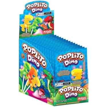 Imagem de Pirulito PopLito Dino Display com 15 Unidades - Audaz Foods, Pirulito 