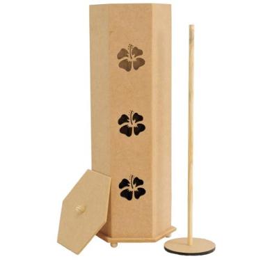 Imagem de Porta Papel Higiênico de Chão Madeira mdf - DZX Distribuidora