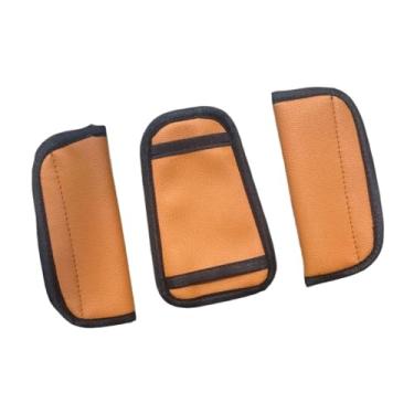 Imagem de Generic Capa de ombro para carrinho de bebê, protetor de cinto de segurança, capas de cinto de carrinho com almofada de virilha para carrinhos de bebê, Marrom