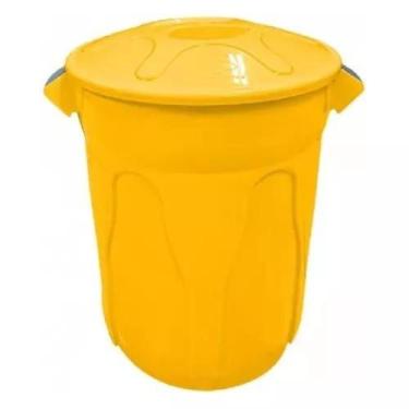 Imagem de Cesto Lixeira Plástico Balde 100l Coleta Seletiva - JSN