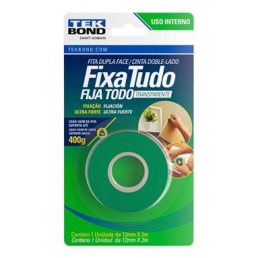 Imagem de Fita Dupla Face Acrílica Interna Tekbond 12mmX2m 21121012202